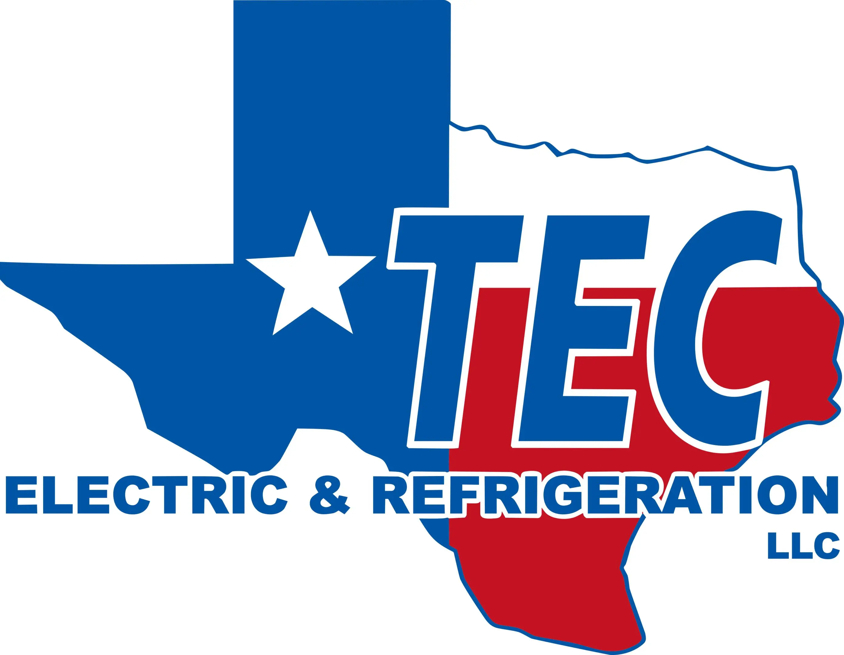 Texas map logo for TEC Electric Refrigeration.