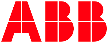 Red ABB logo on a white background.